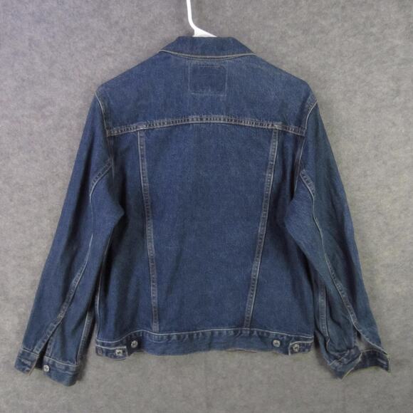 Levi's Denim Jacket Mens Large Blue Trucker 57511 100% Cotton Button Classic - Picture 6 of 6